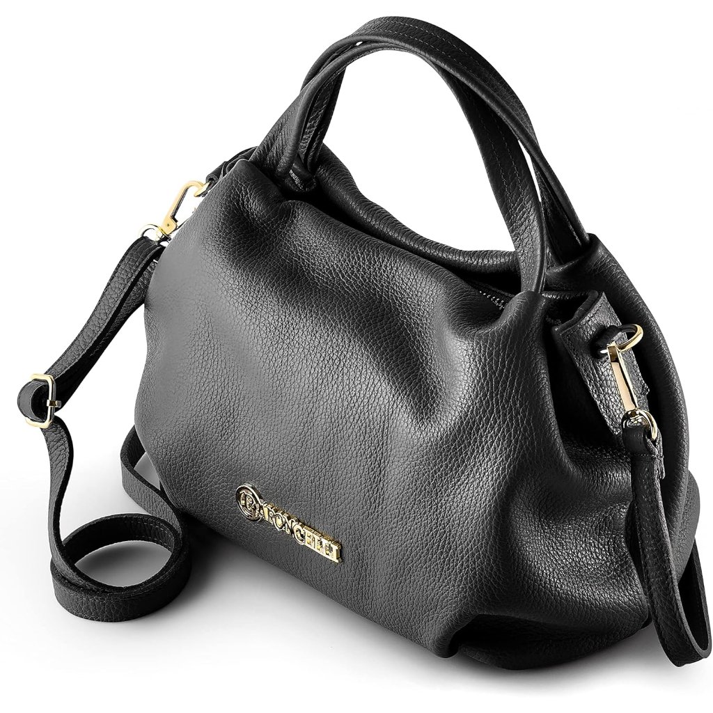 Italian Leather Purse For Women Genuine Soft Leather Medium Size Shoulder Crossb